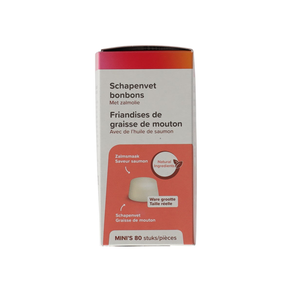 Schapenvet bonbons mini zalm Schapenvet bonbons mini zalm