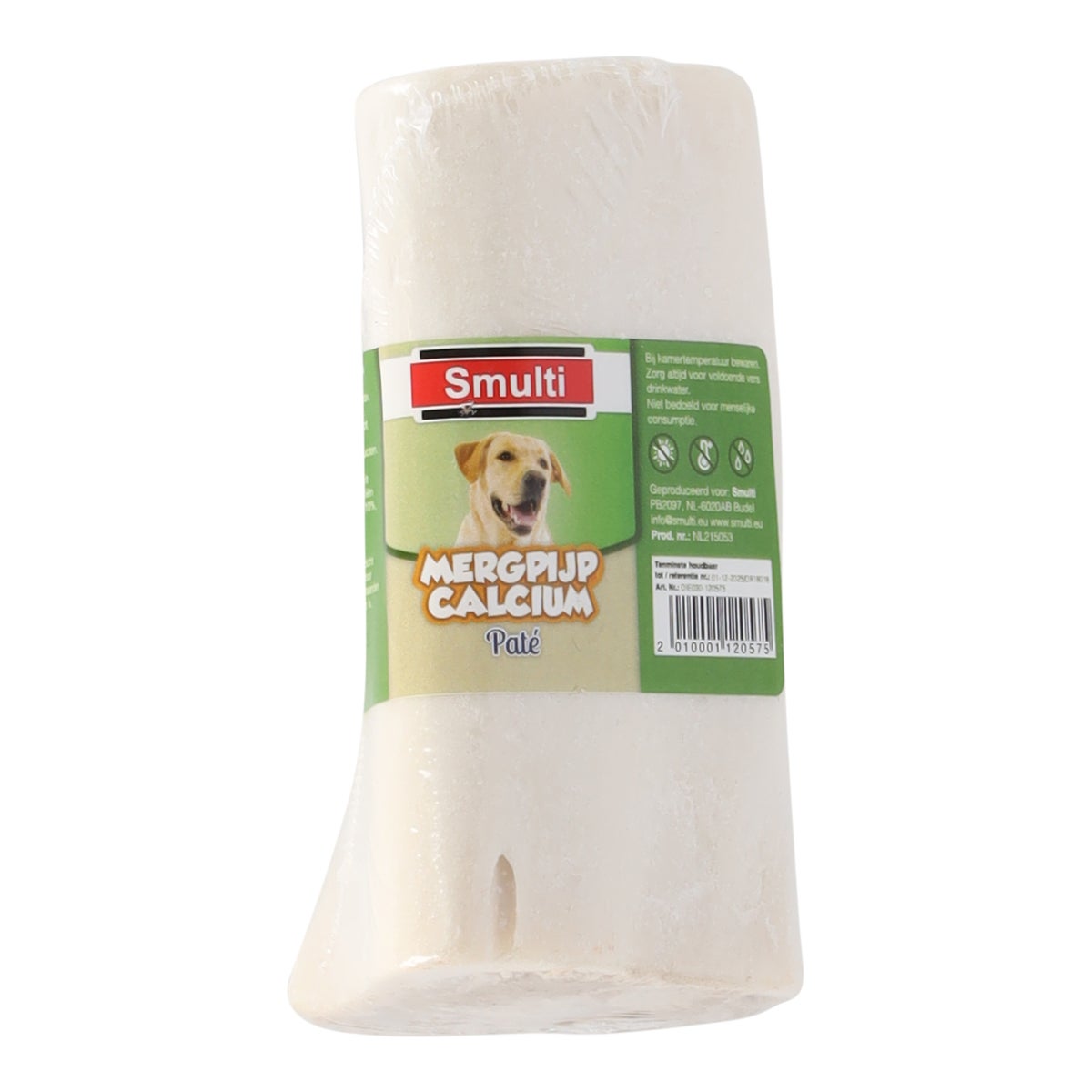 Hondensnack mergpijp calcium pate Hondensnack mergpijp calcium pate