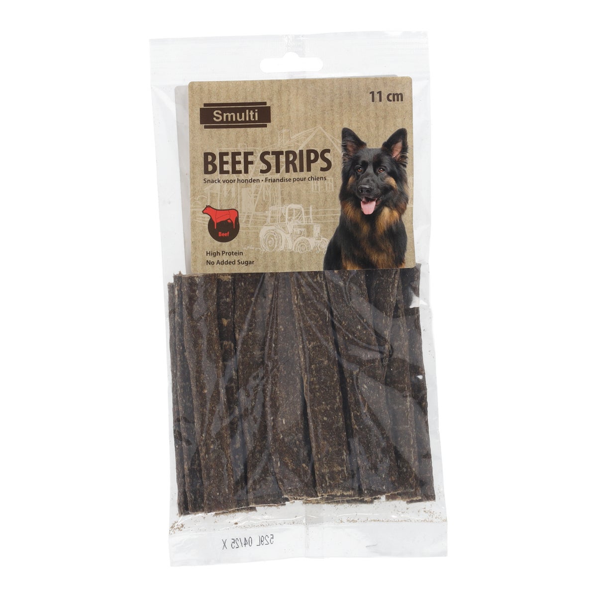 Hondensnack nature rund strips 100g Hondensnack nature rund strips 100g