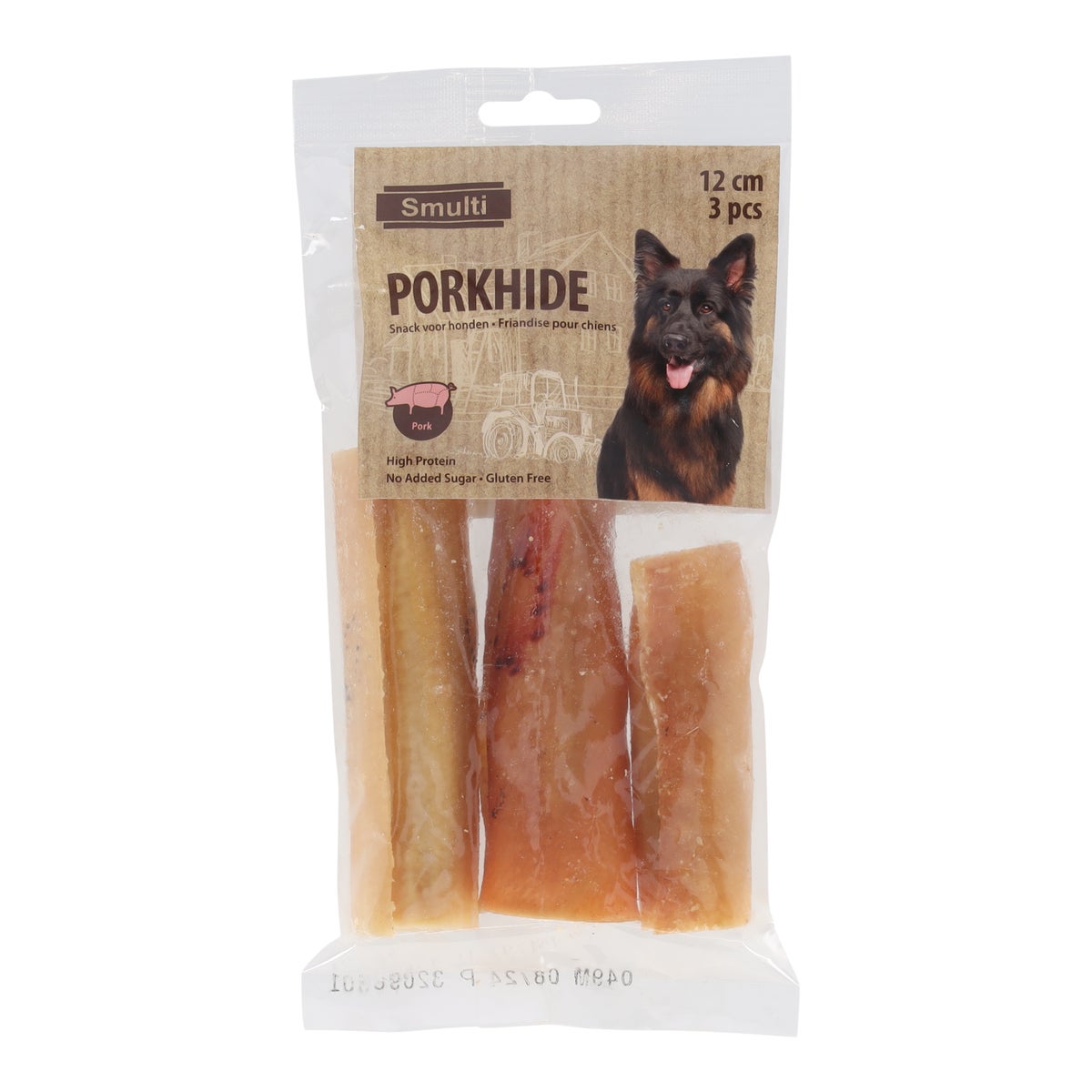 Hondensnack nature varkensrol 12 cm 3 stuks Hondensnack nature varkensrol 12 cm 3 stuks
