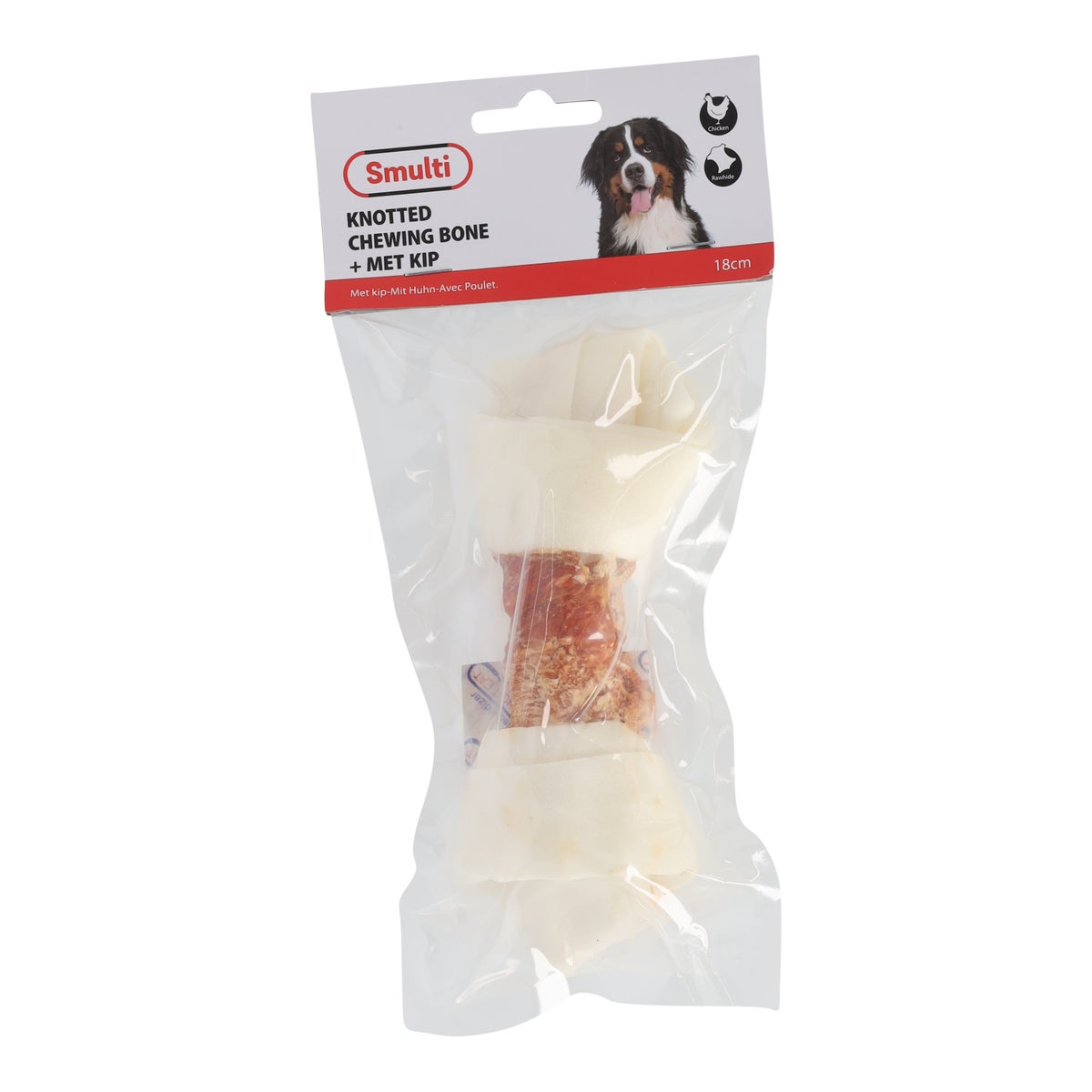 Snack hond chickn knoopbeen 18 cm Snack hond chickn knoopbeen 18 cm