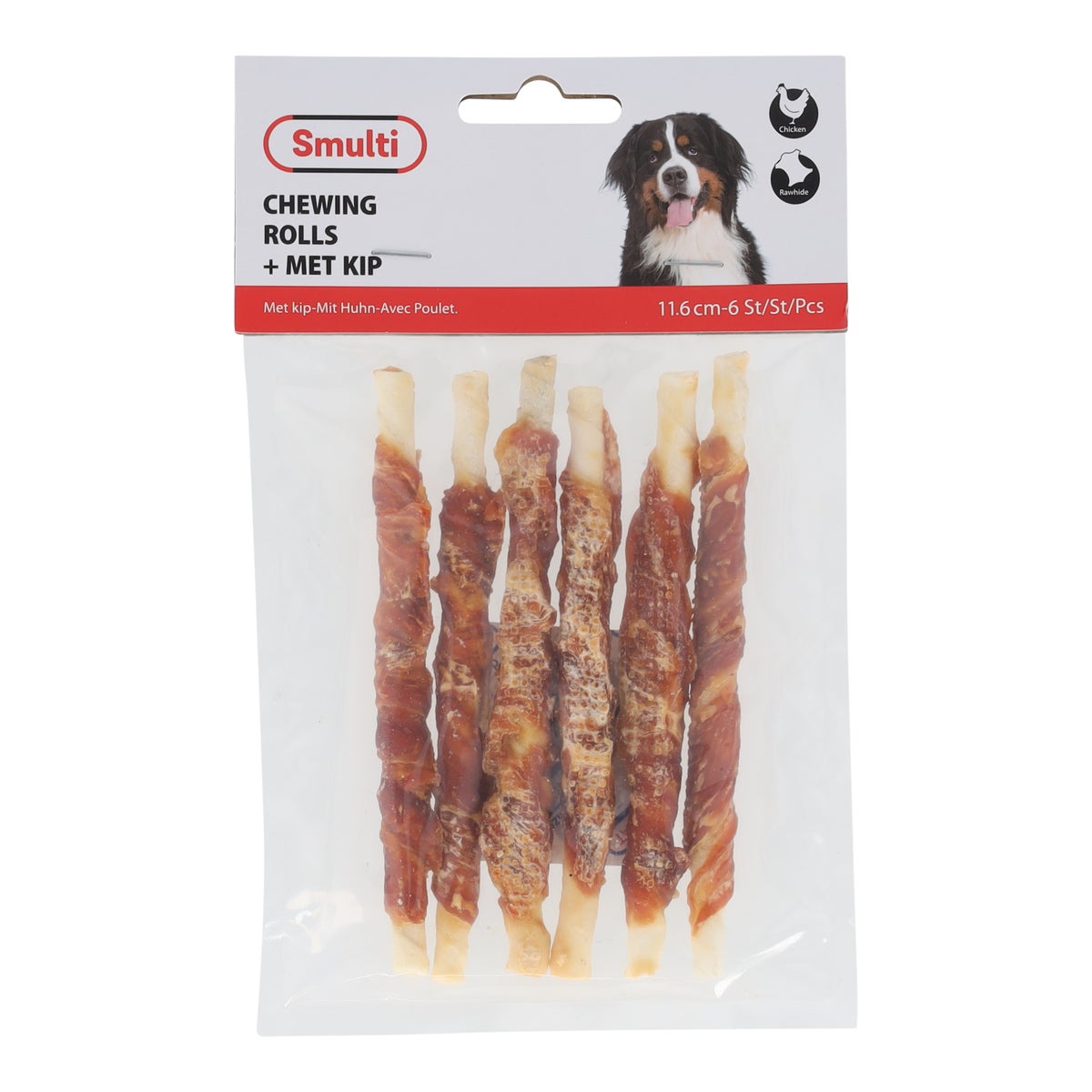 Hondensnack kip stick 12 cm 6 stuks Hondensnack kip stick 12 cm 6 stuks