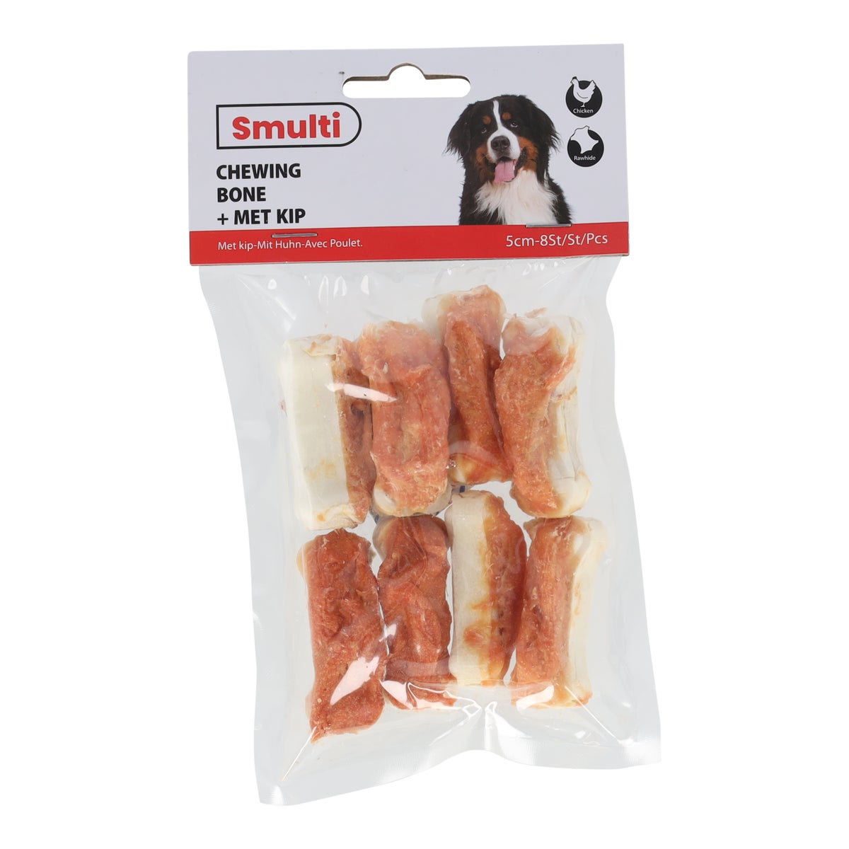 Hondensnack kip bot 5 cm 8 stuks Hondensnack kip bot 5 cm 8 stuks