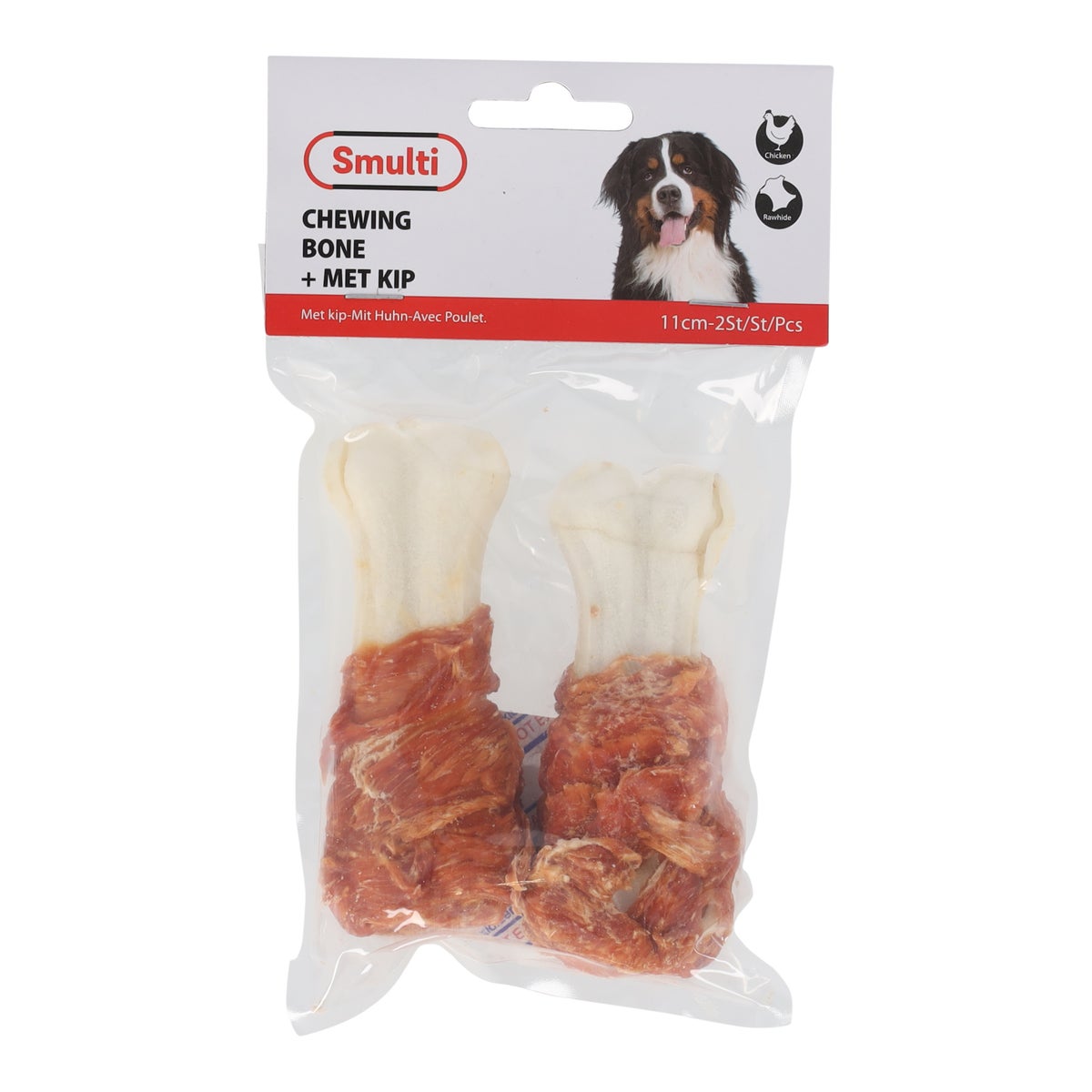 Hondensnack kip bot 11 cm 2st. Hondensnack kip bot 11 cm 2st.