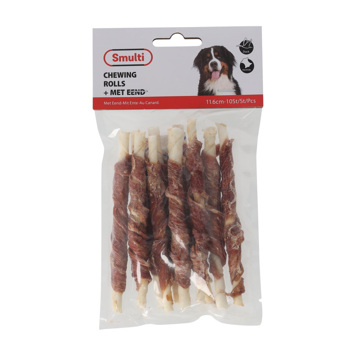 Hondensnack duck stick 12cm 10st Hondensnack duck stick 12cm 10st