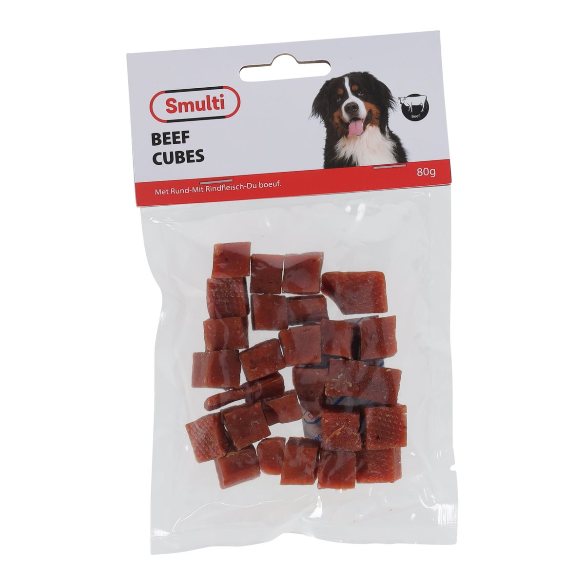 Hondensnack rund blokjes 80 g Hondensnack rund blokjes 80 g