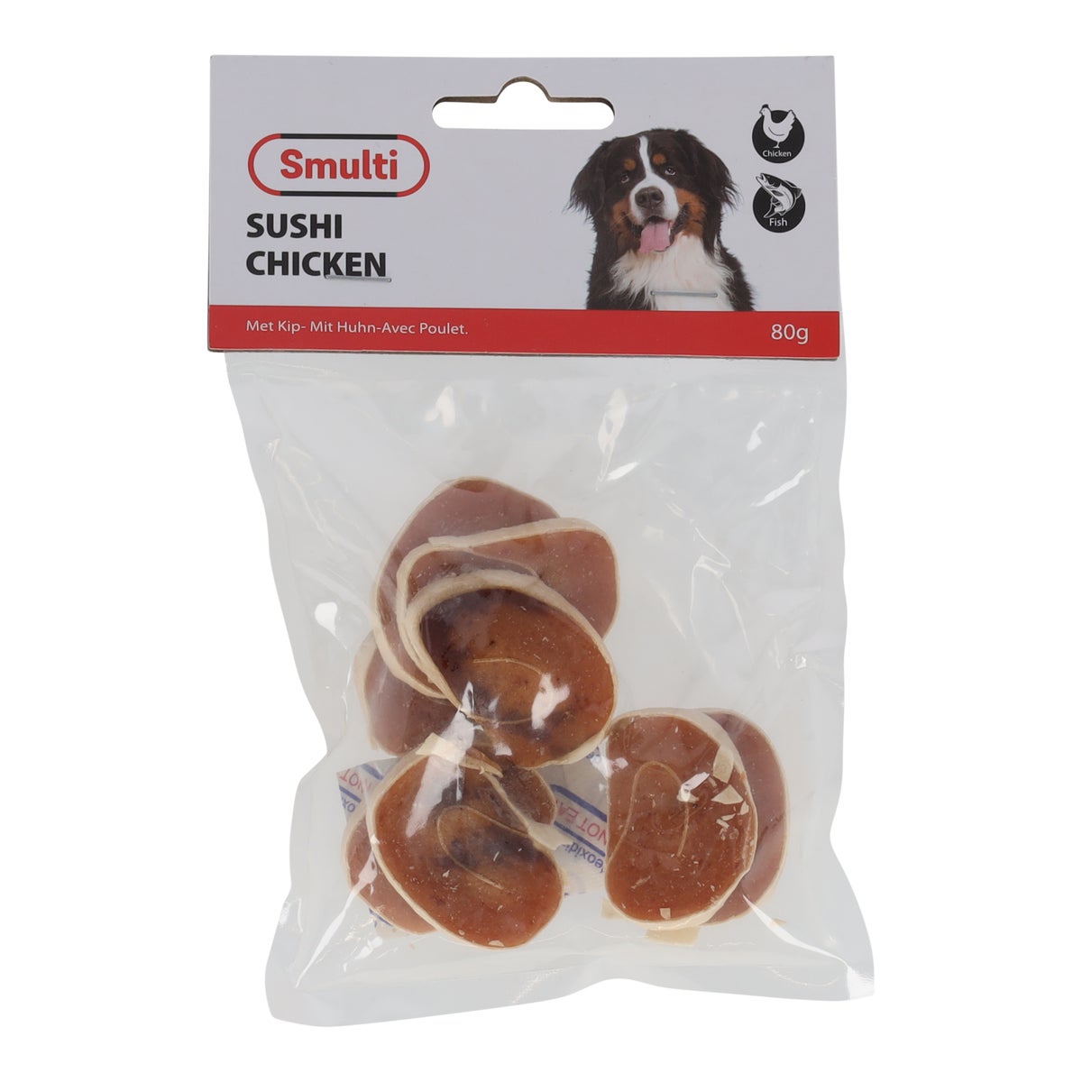 Hondensnack kip sushi 80G Hondensnack kip sushi 80G