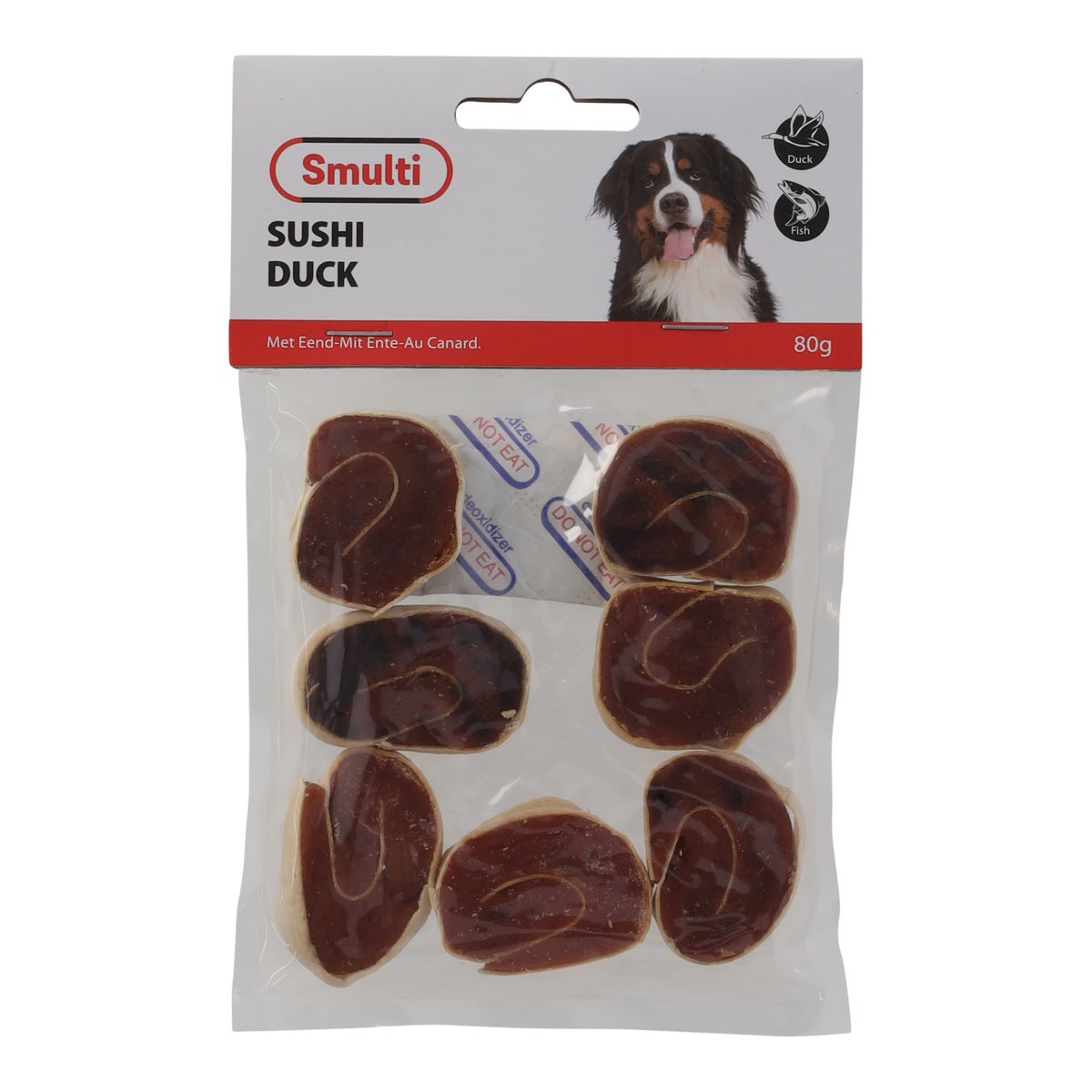 Hondensnack duck sushi 80G Hondensnack duck sushi 80G