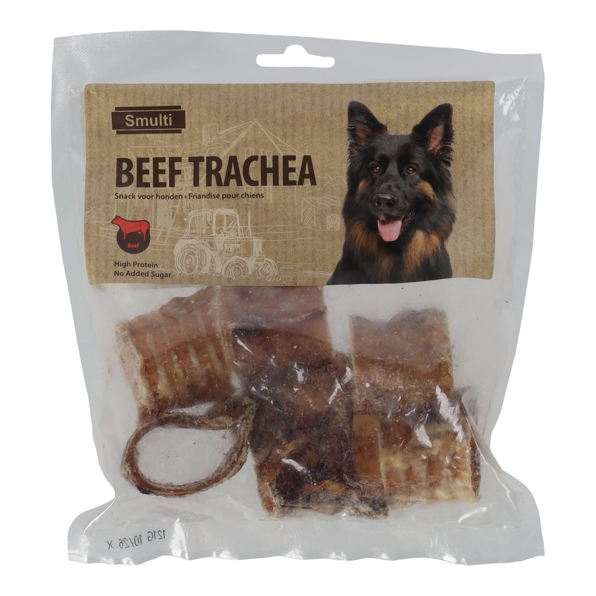 Hondensnack nature luchtpijp 5-6cm 100g Hondensnack nature luchtpijp 5-6cm 100g