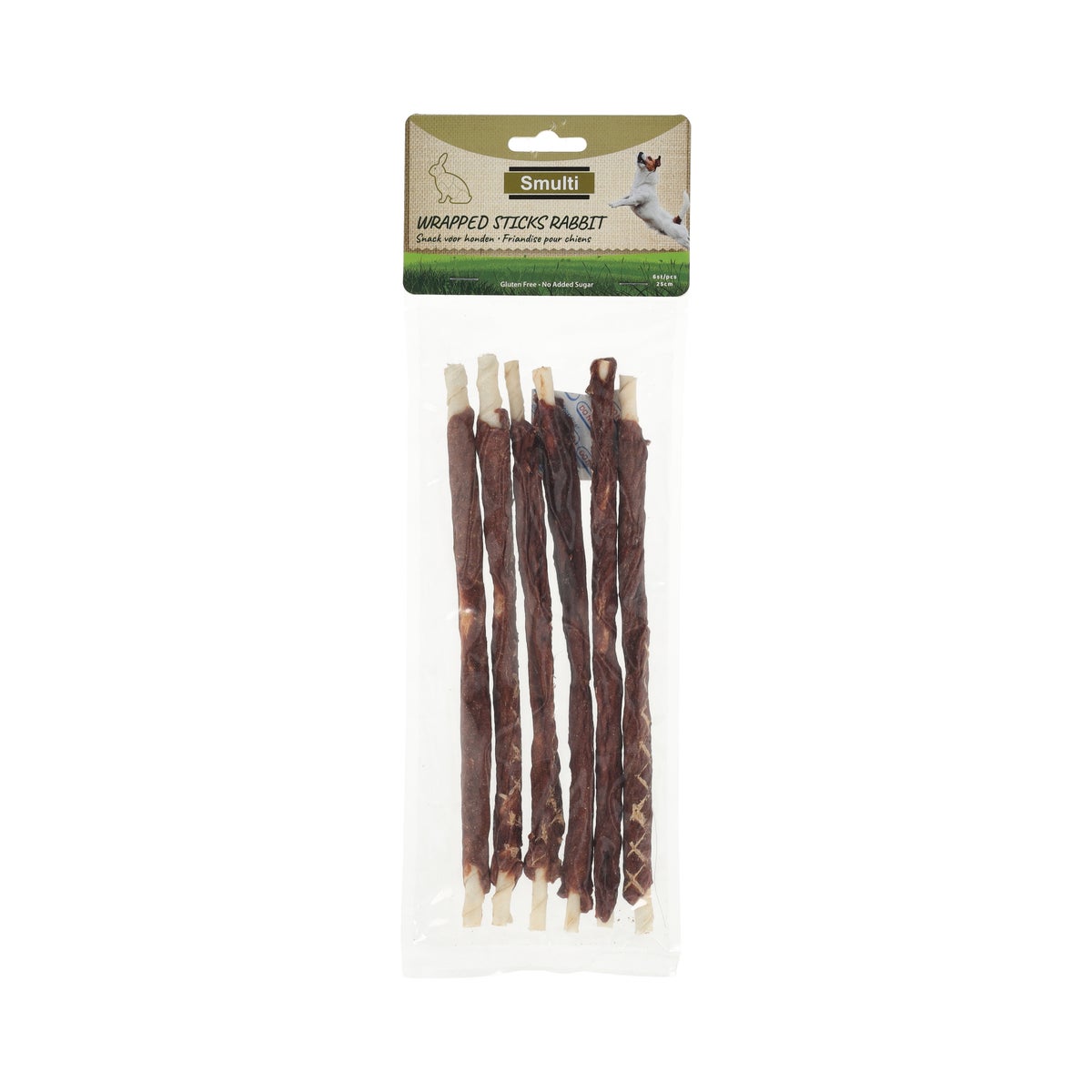 Hondensnack r'hide stick konijn 25cm 6st Hondensnack r'hide stick konijn 25cm 6st