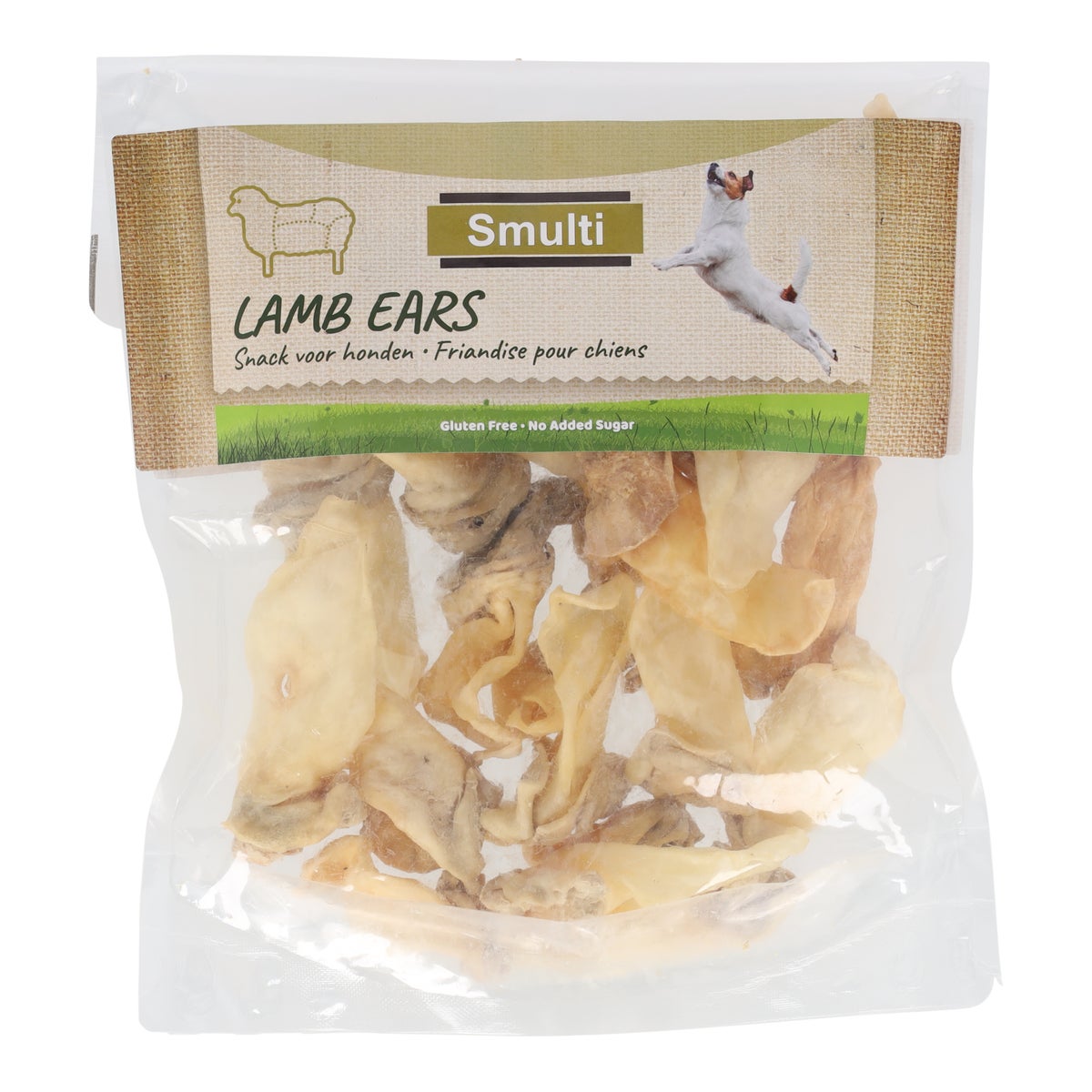 Hondensnack natuur lamsoor 200gr Hondensnack natuur lamsoor 200gr