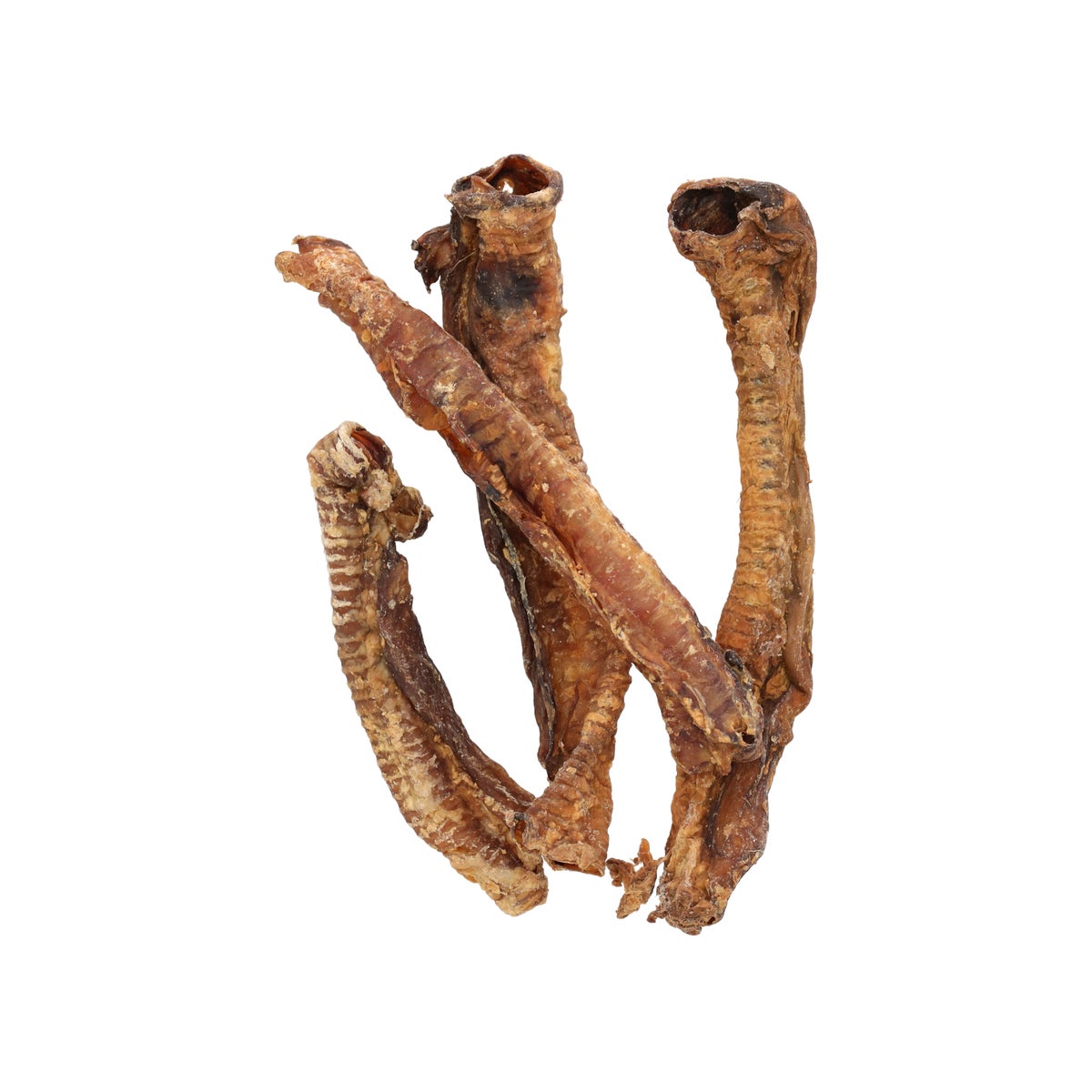 Snack hond natuur lamsluchtpijp 5-6 cm 200 gr Snack hond natuur lamsluchtpijp 5-6 cm 200 gr