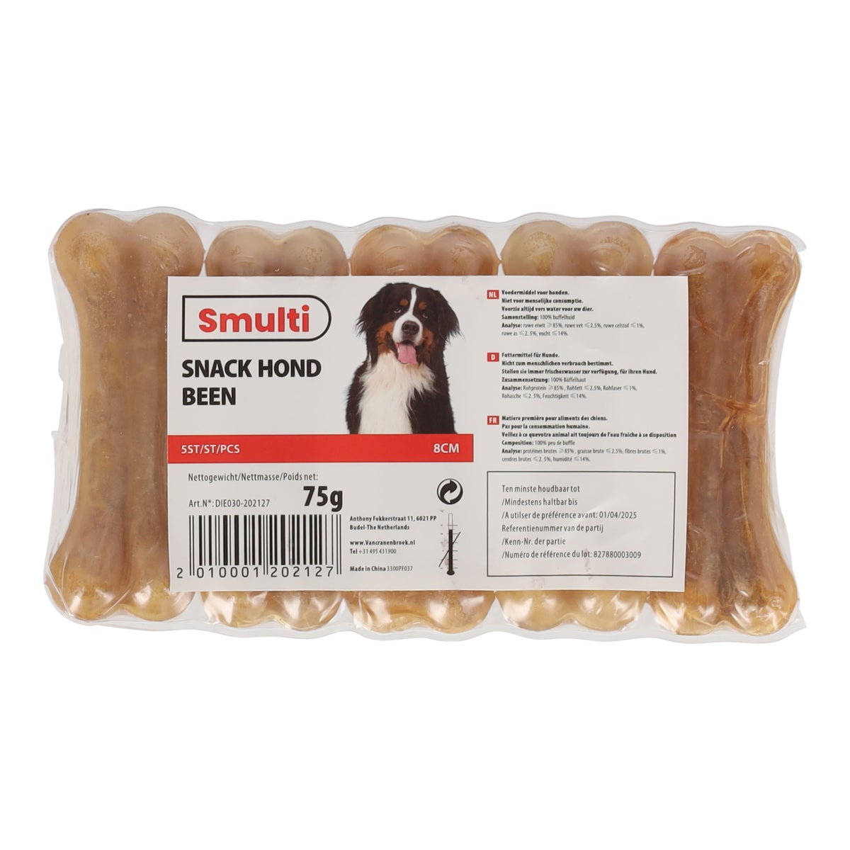 Hondensnack been 8cm 5st Hondensnack been 8cm 5st