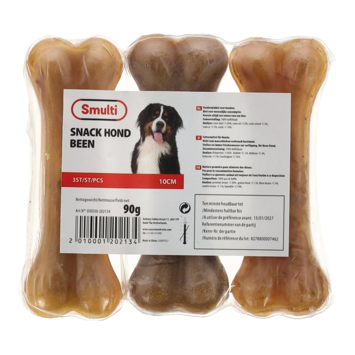 Hondensnack been 11 cm 3 stuks Hondensnack been 11 cm 3 stuks