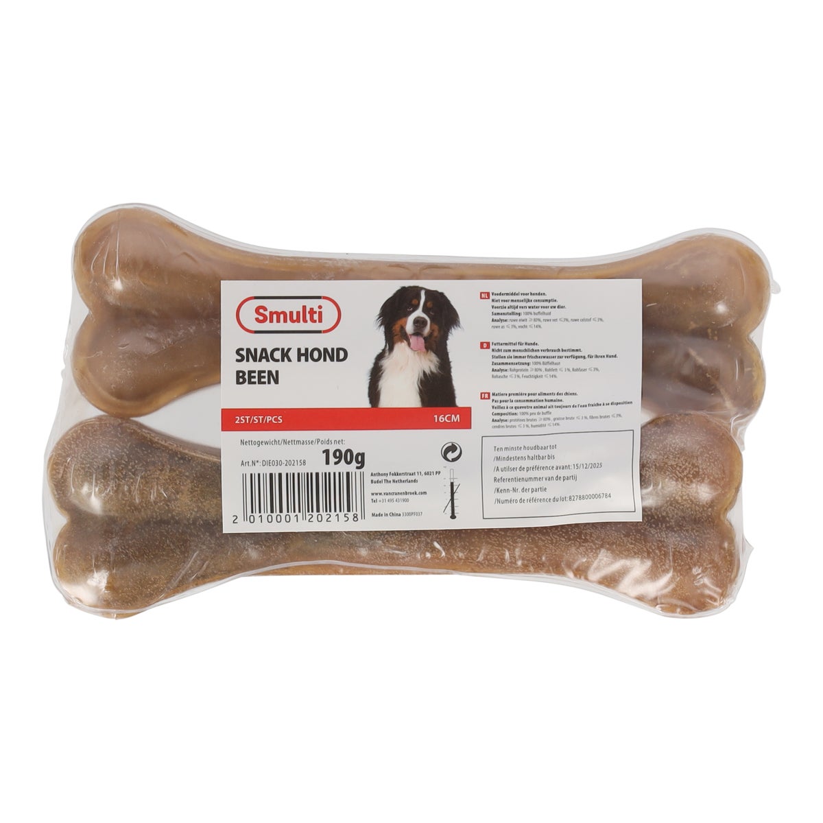 Hondensnack been 16cm 2st Hondensnack been 16cm 2st