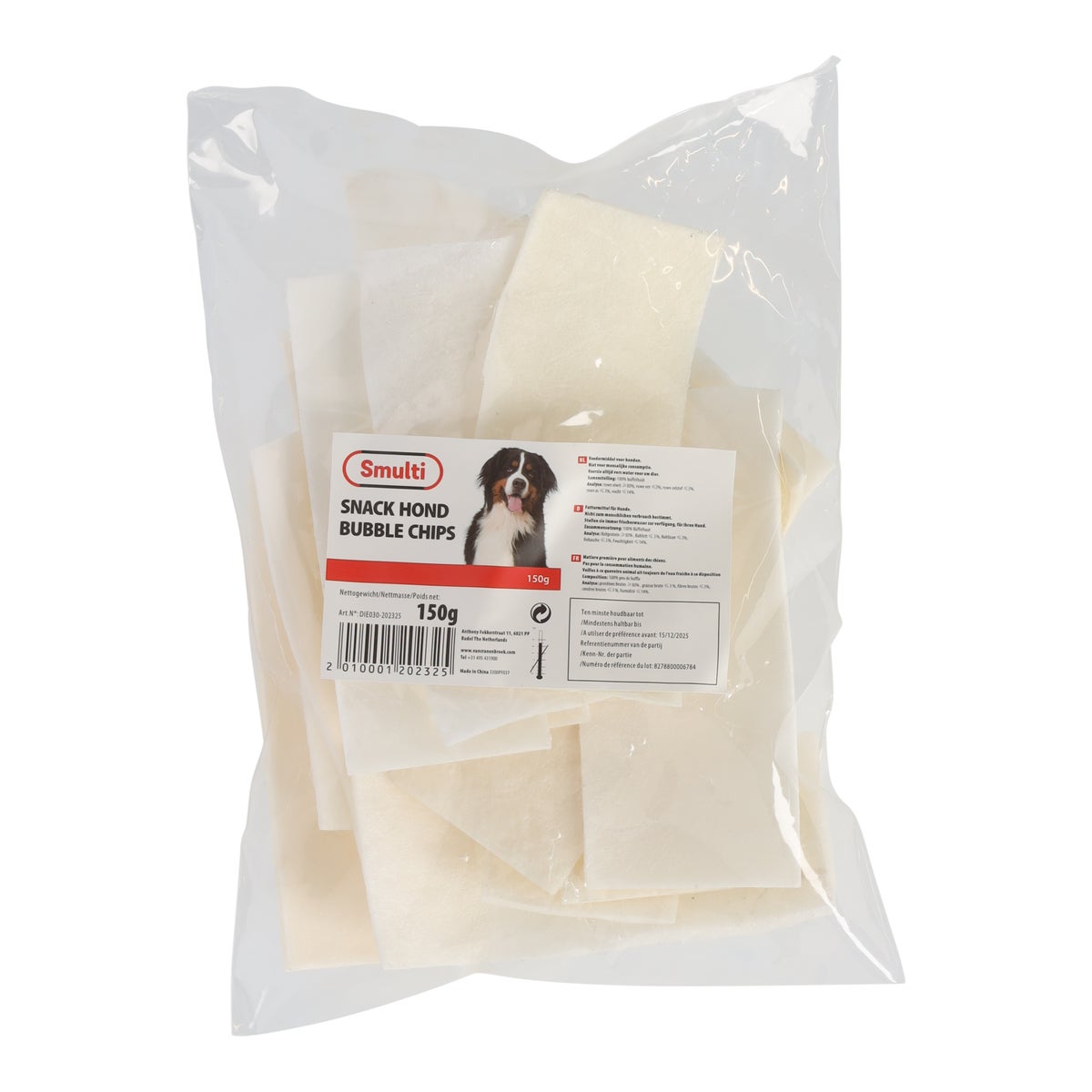 Hondensnack bubble chips 7 stuks Hondensnack bubble chips 7 stuks