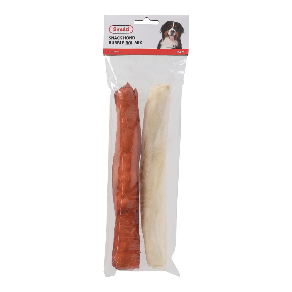 Hondensnack bubble rol mix 25 cm 2 stuks Hondensnack bubble rol mix 25 cm 2 stuks