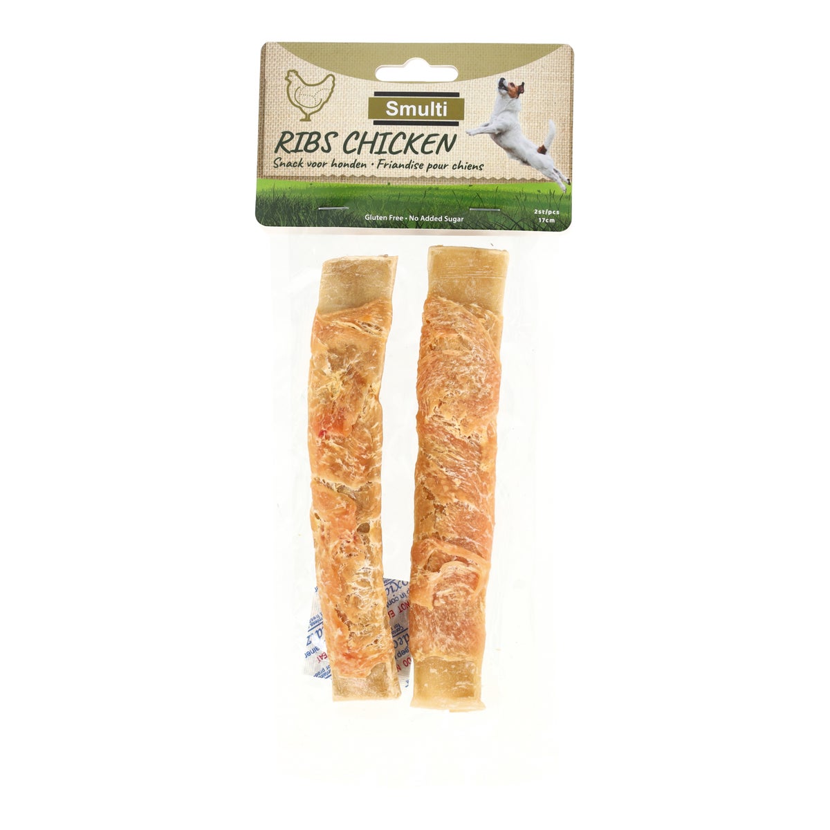 Hondensnack rib kip 17 cm 2 stuks Hondensnack rib kip 17 cm 2 stuks