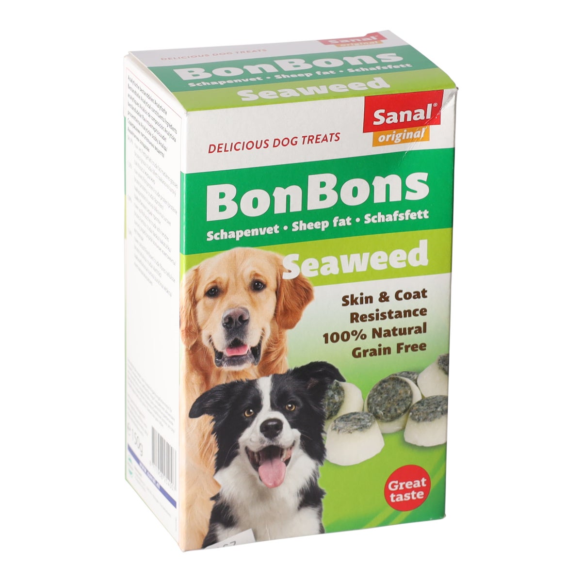 Hondensnack schapenvet bonbons zeewier Hondensnack schapenvet bonbons zeewier