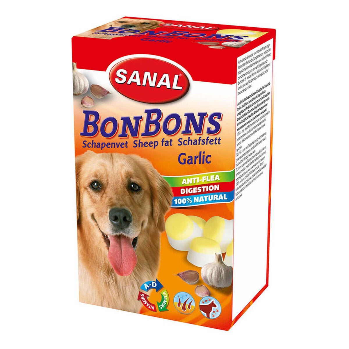 Hondensnack schapenvet bonbons knoflook Hondensnack schapenvet bonbons knoflook