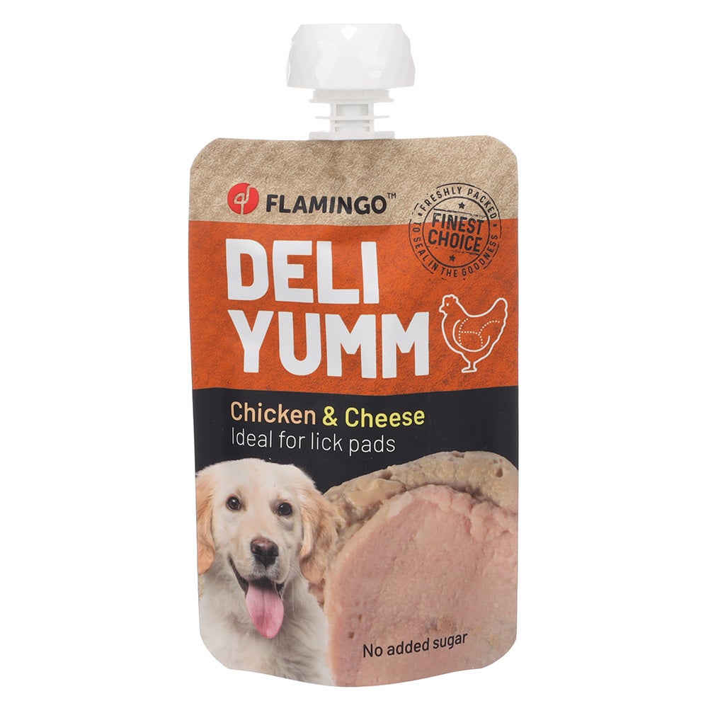 Hondensnack kip met kaas 90 g Deli-Yumm Hondensnack kip met kaas 90 g Deli-Yumm