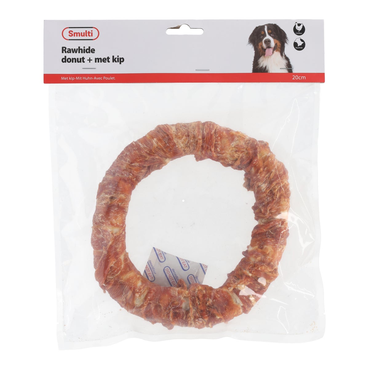 Hondensnack kip donut 20 cm Hondensnack kip donut 20 cm