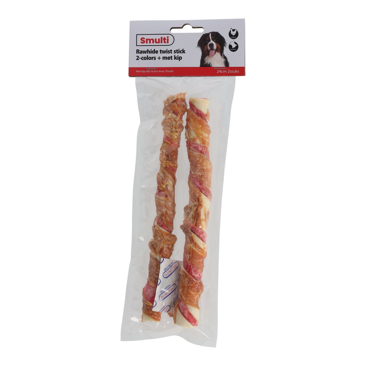 Hondensnack kip stick 24cm duo 2st Hondensnack kip stick 24cm duo 2st