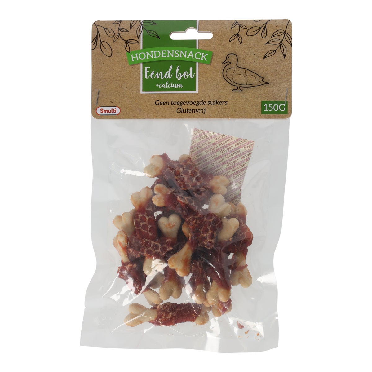 Hondensnack calcium bone duck 150G Hondensnack calcium bone duck 150G