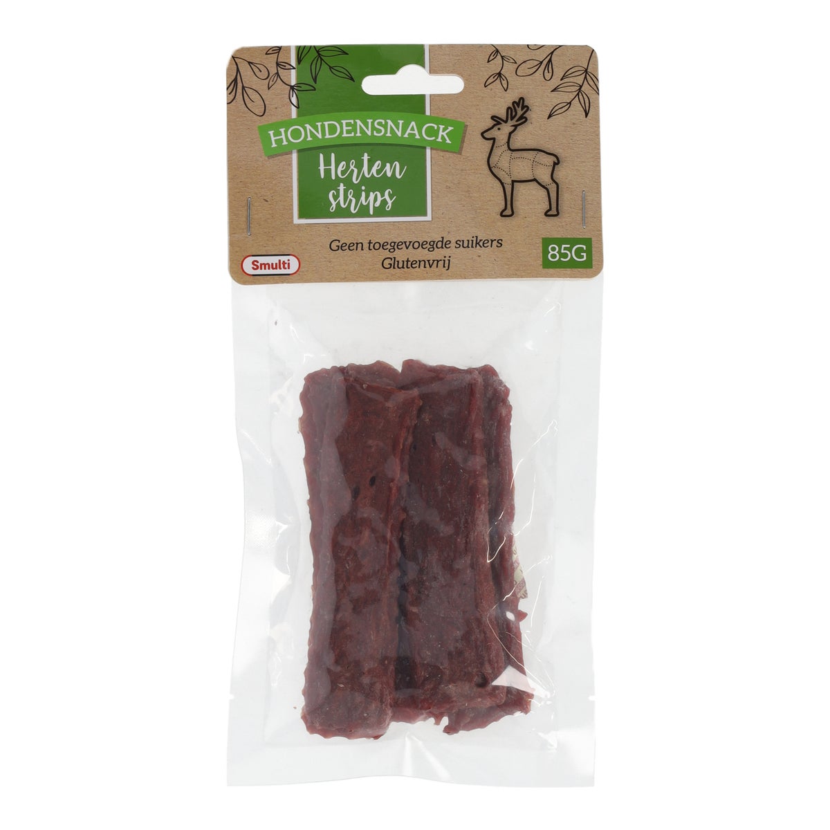 Hondensnack hert strips 85G Hondensnack hert strips 85G