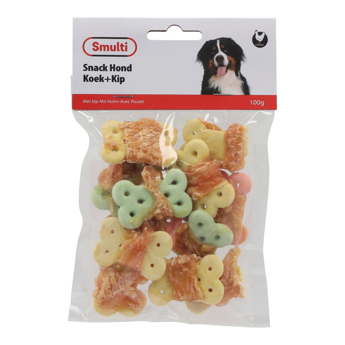 Hondensnack koek+kip 100g Hondensnack koek+kip 100g