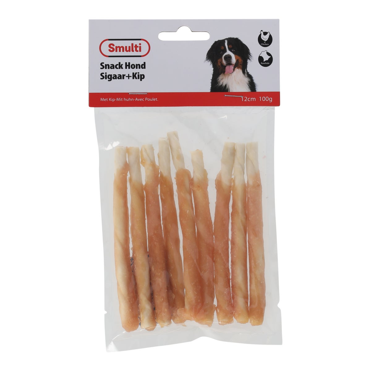 Hondensnack sigaar en kip 12 cm 100 g Hondensnack sigaar en kip 12 cm 100 g