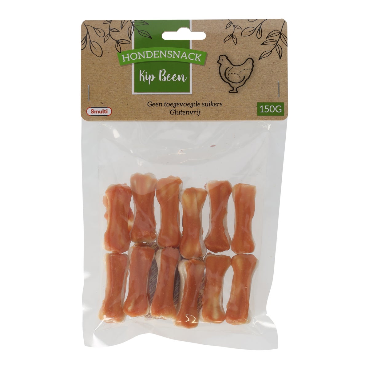 Hondensnack been kip 5 cm 150G Hondensnack been kip 5 cm 150G