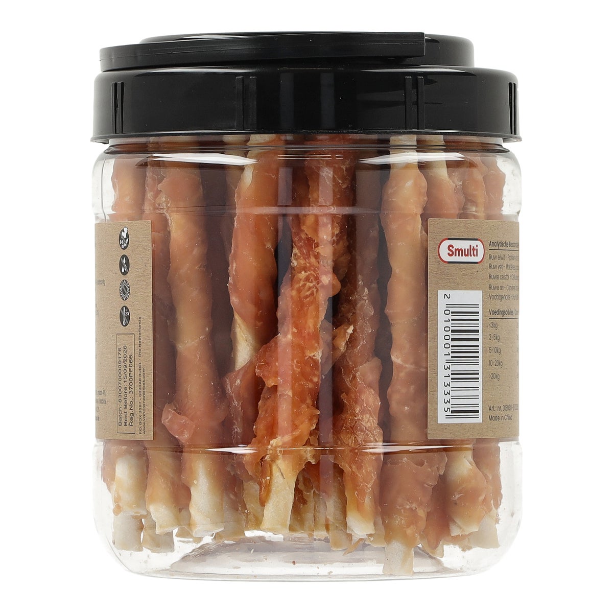 Hondensnack stick kip 12 cm 600G Hondensnack stick kip 12 cm 600G