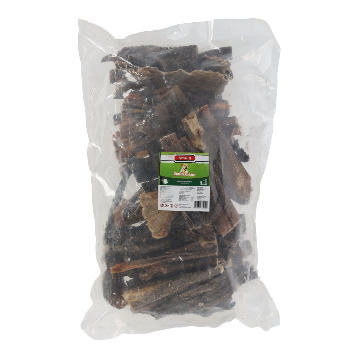 Hondensnack runderpens 1000g Smulti Hondensnack runderpens 1000g Smulti