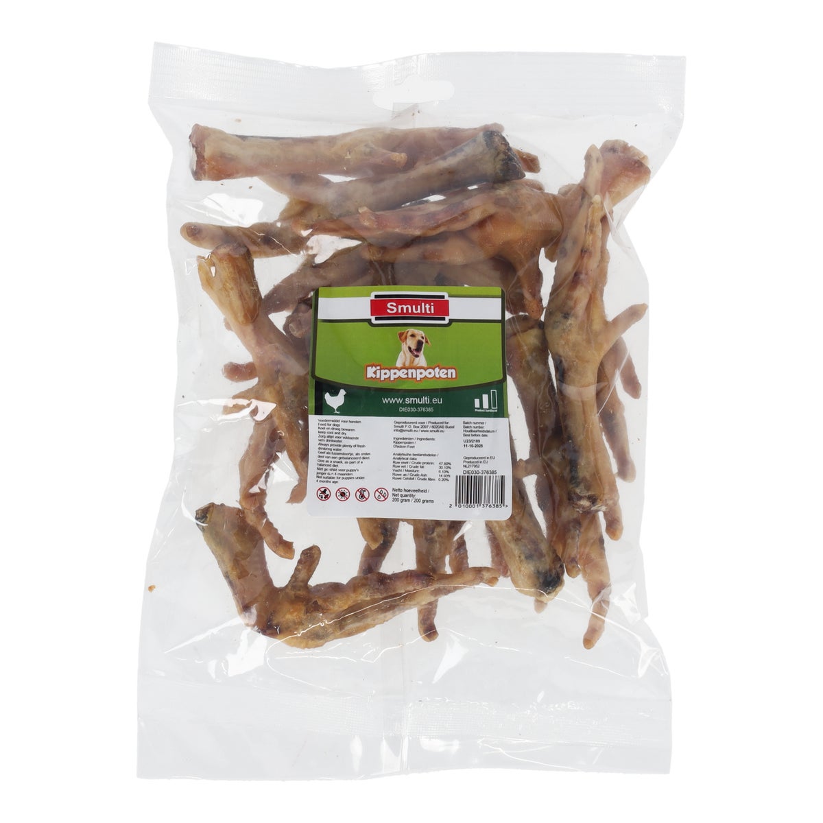 Hondensnack kippenpoten 200g Smulti Hondensnack kippenpoten 200g Smulti