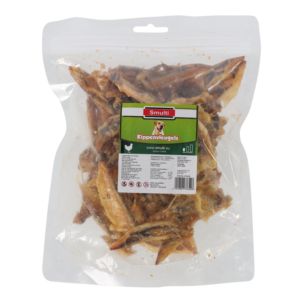 Hondensnack kippenvleugel 200g Hondensnack kippenvleugel 200g