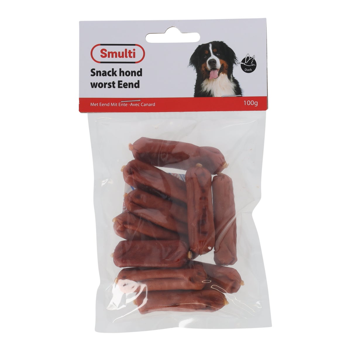 Hondensnack worst eend 100gr Hondensnack worst eend 100gr