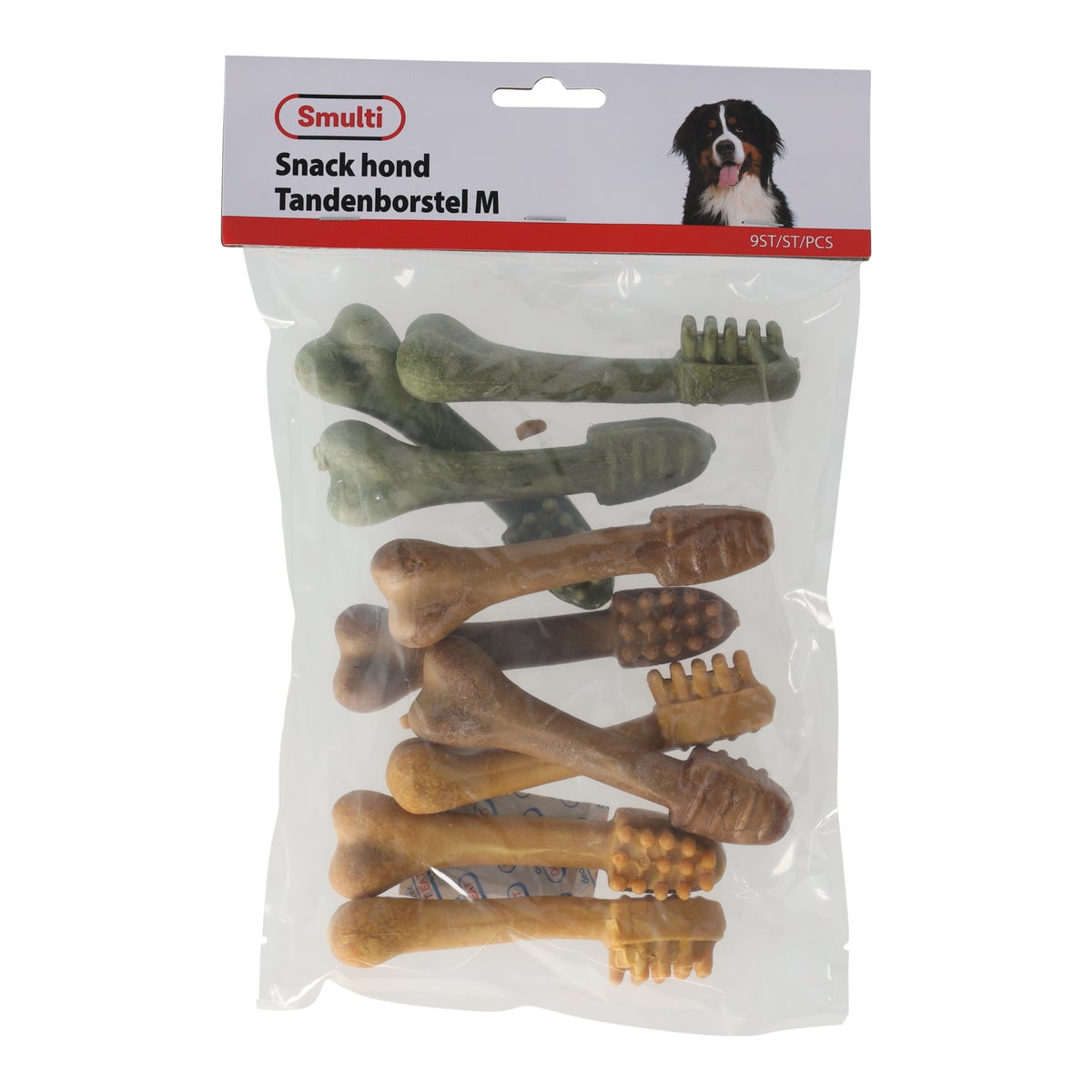 Hondensnack tandenborstel M 9 stuks Hondensnack tandenborstel M 9 stuks