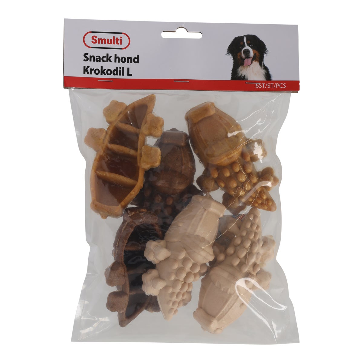 Hondensnack krokodil L 6st Hondensnack krokodil L 6st