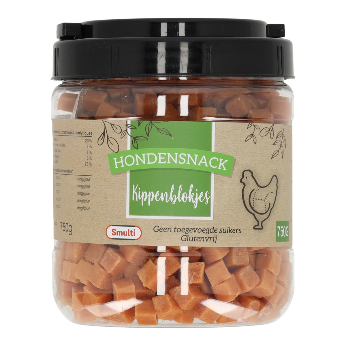 Hondensnack kippenblokjes 750g Hondensnack kippenblokjes 750g