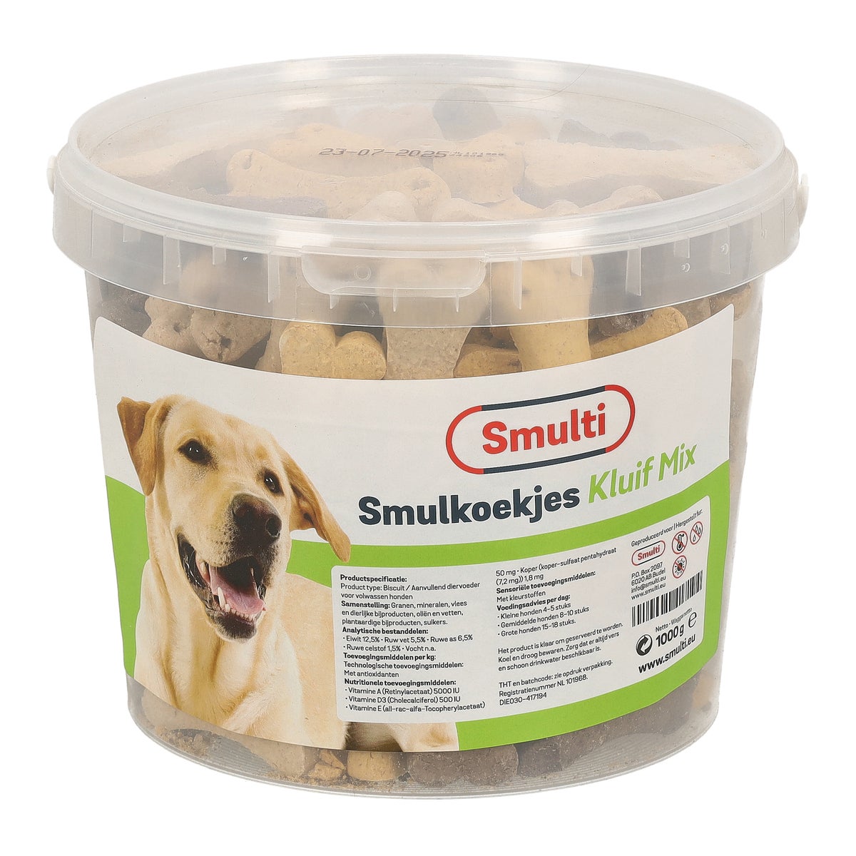 Hondenkoek kluif mix 1 kg Hondenkoek kluif mix 1 kg