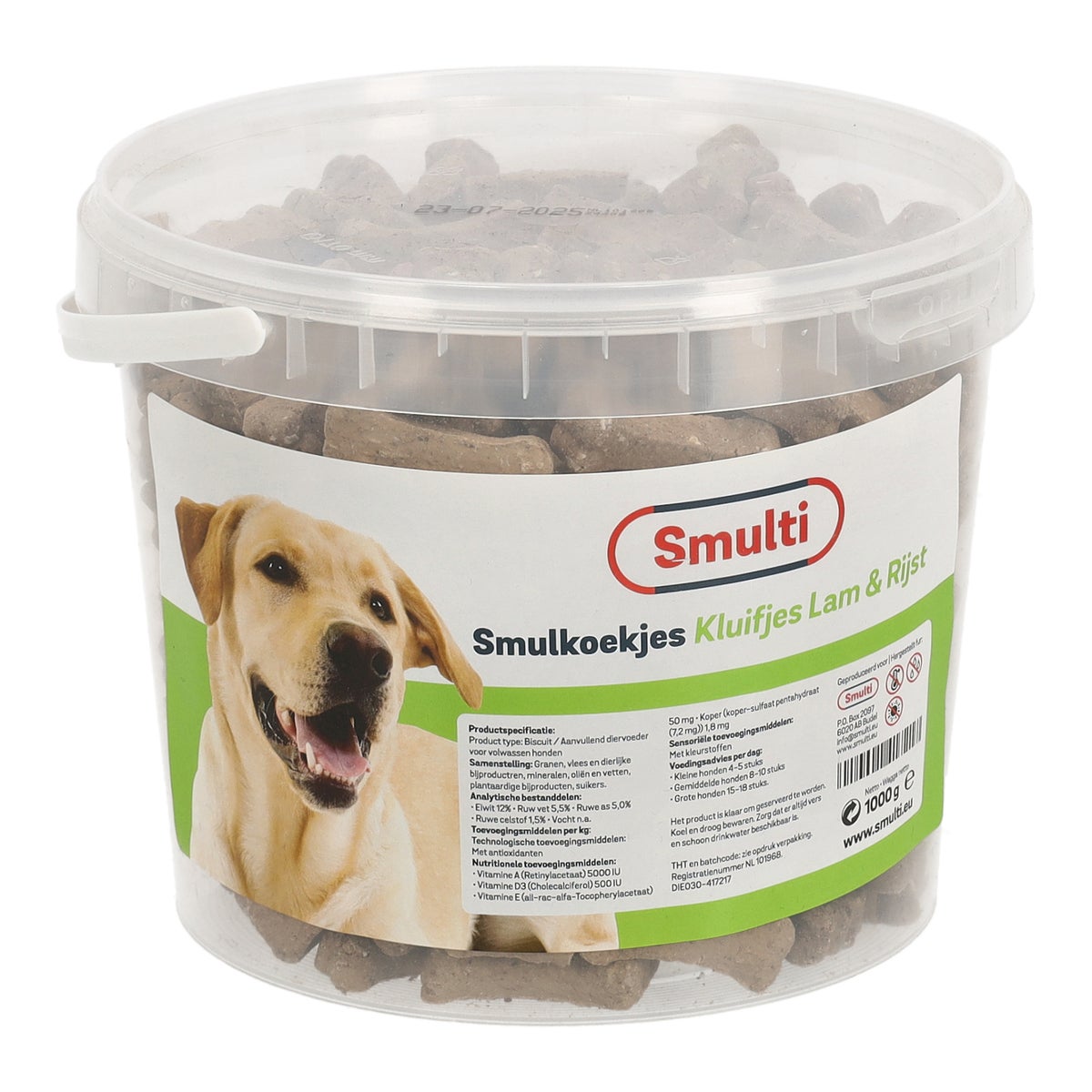 Hondenkoek kluif lamb & rice 1kg Hondenkoek kluif lamb & rice 1kg