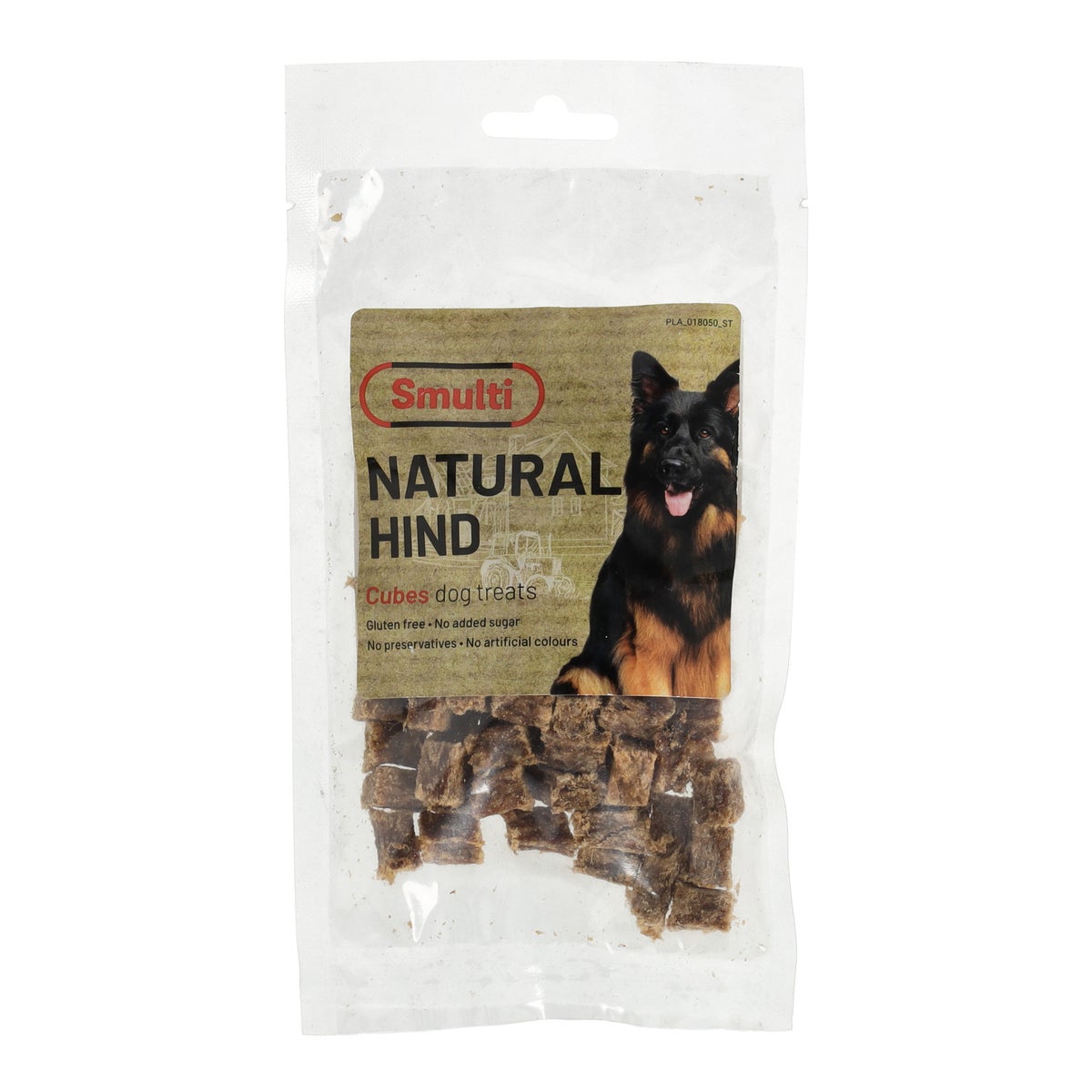 Hondensnack nature hinde blokjes 80g Smulti Hondensnack nature hinde blokjes 80g Smulti
