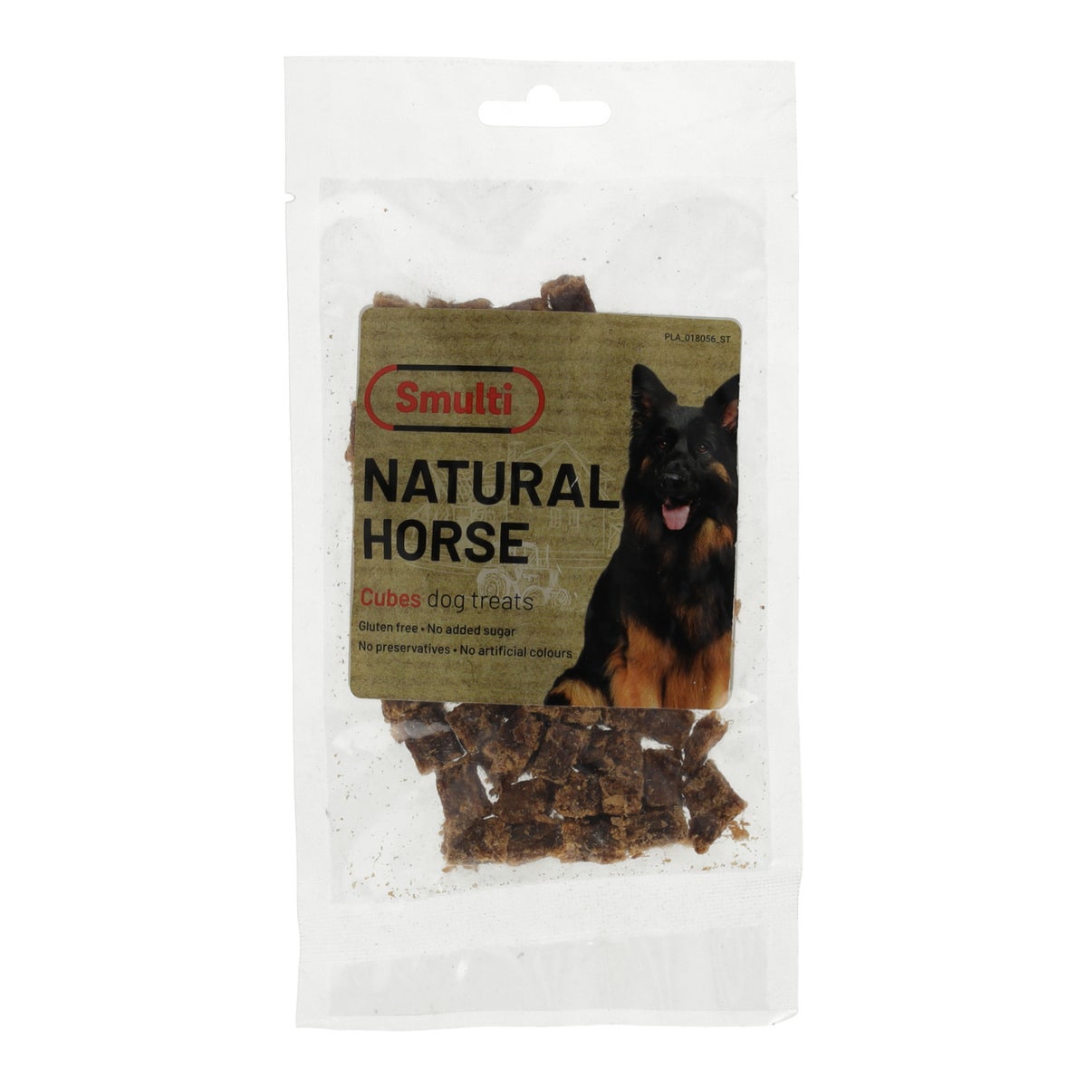 Hondensnack nature paard blokjes 80g Smulti Hondensnack nature paard blokjes 80g Smulti