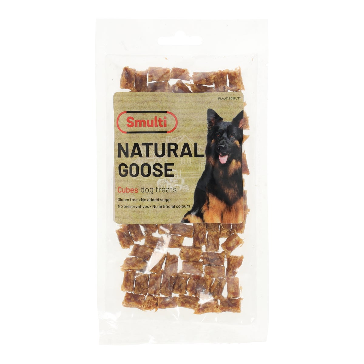 Hondensnack gans blokjes 80 g Smulti Hondensnack gans blokjes 80 g Smulti