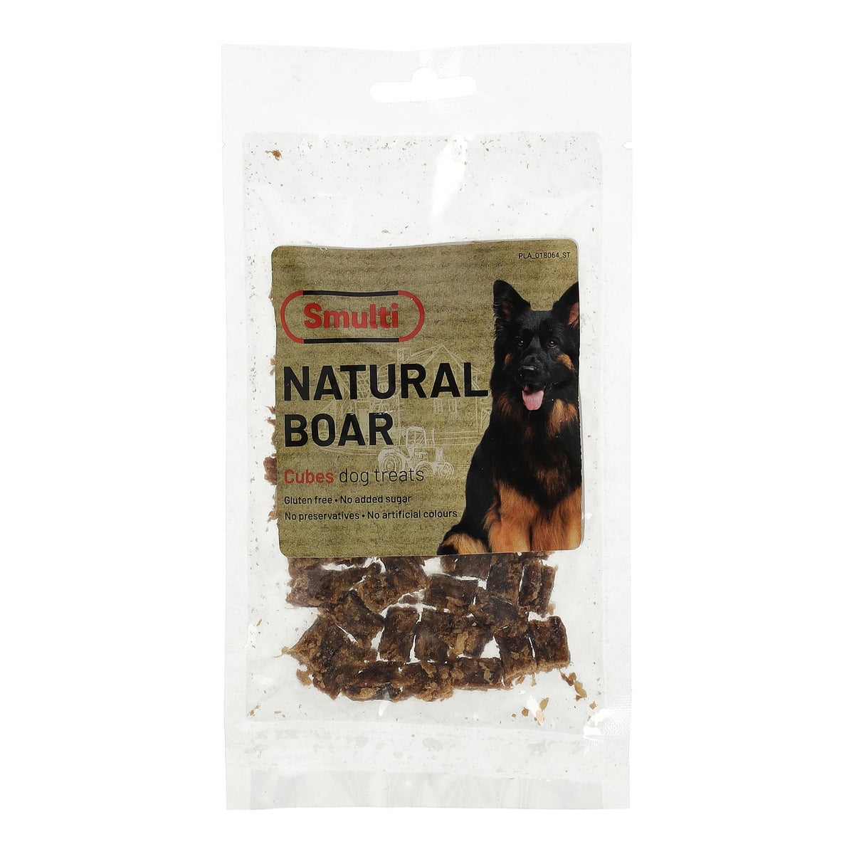 Hondensnack nature everzwijn blokjes 80 g Smulti Hondensnack nature everzwijn blokjes 80 g Smulti