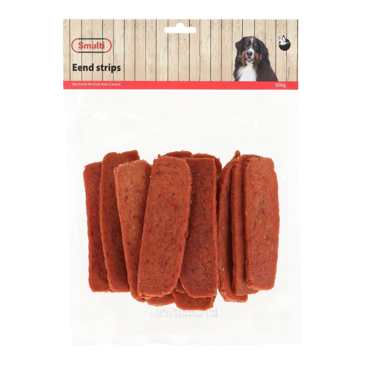 Hondensnack eend strips 300g Hondensnack eend strips 300g