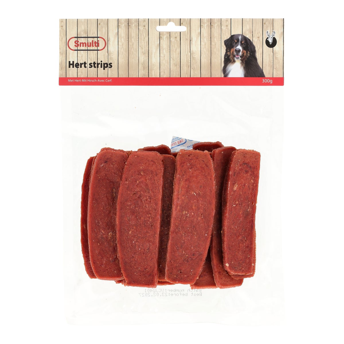 Hondensnack hert strips 300g Hondensnack hert strips 300g