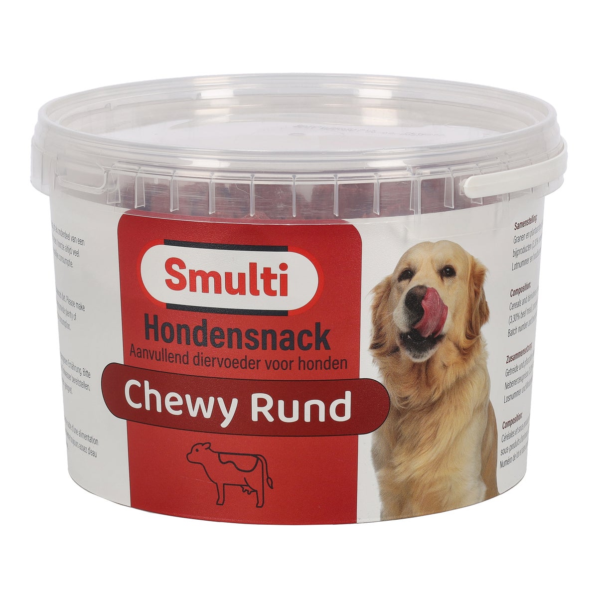 Hondensnack chewy rund 1600 g Smulti Hondensnack chewy rund 1600 g Smulti