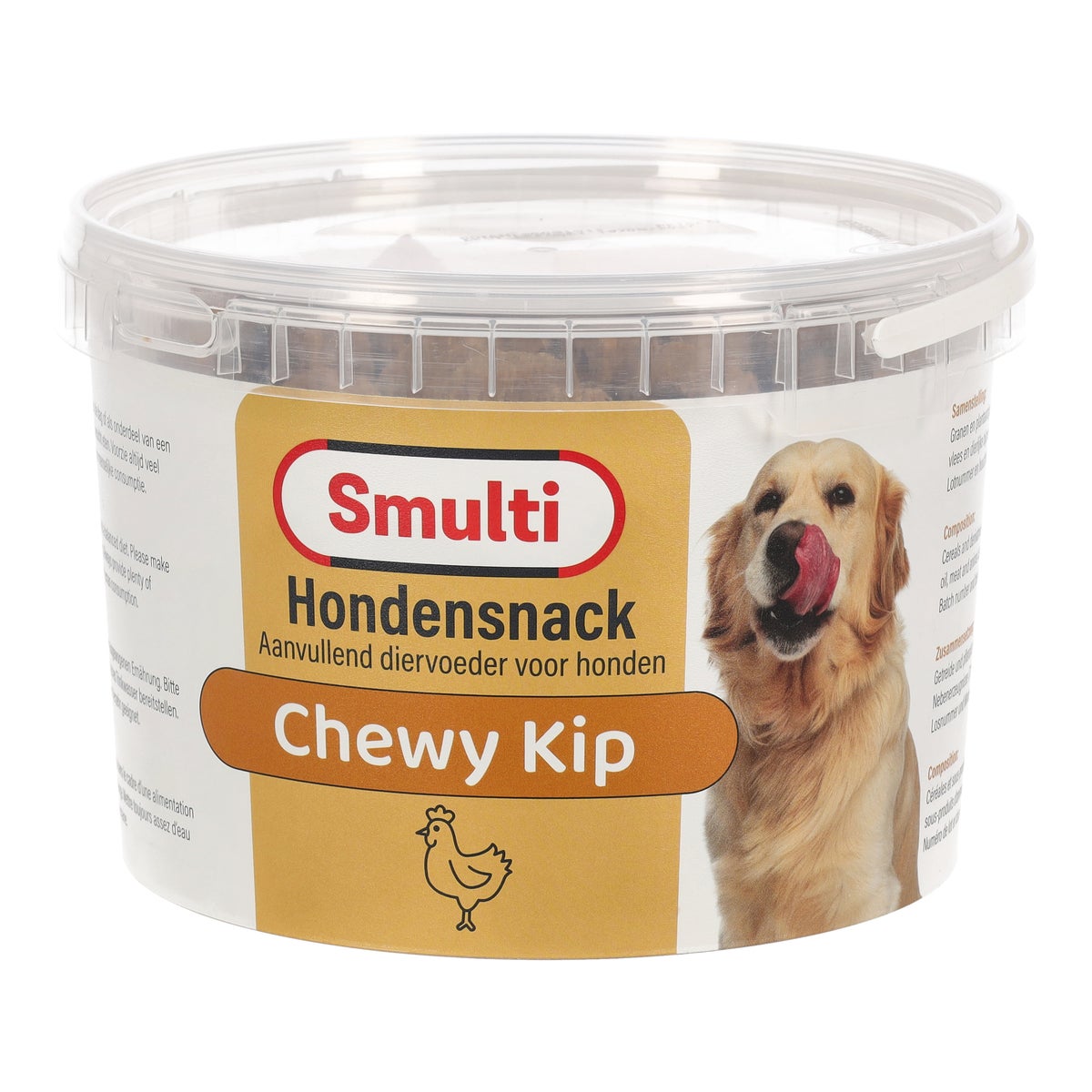 Hondensnack chewy kip 1600 g Smulti Hondensnack chewy kip 1600 g Smulti